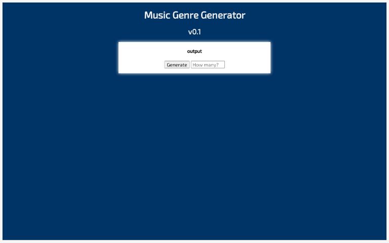 Funny Music Genre Generator