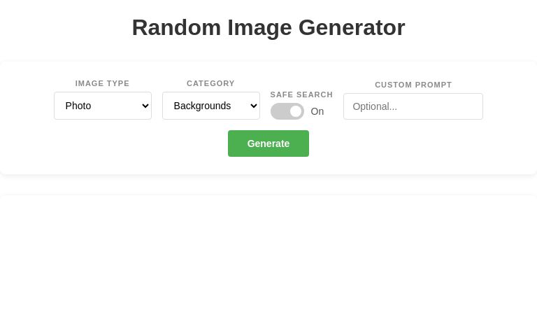 Random Image Generator