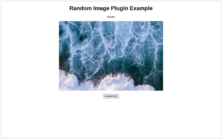 Random Image Plugin Example