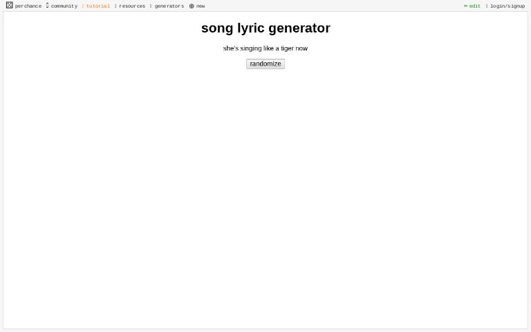 song lyric generator