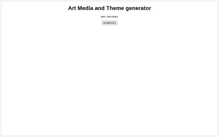 art-media-and-theme-generator