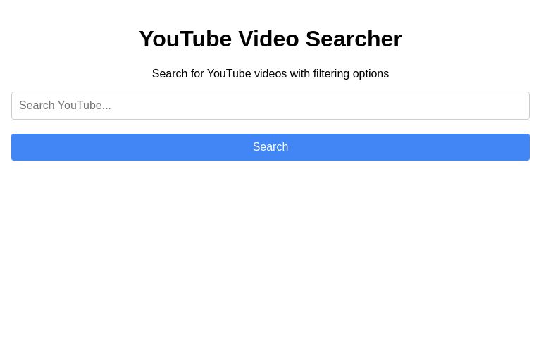 YouTube Video Searcher ― Perchance Generator
