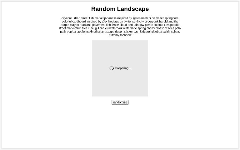 Random Landscape ― Perchance Generator
