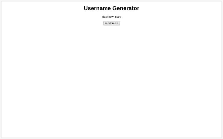 username-generator