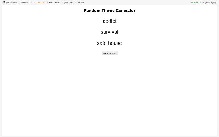 Random Theme Generator