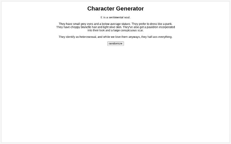 character-generator