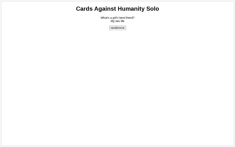 Cards Against Humanity — “Being a motherfucking sorcerer” translated into