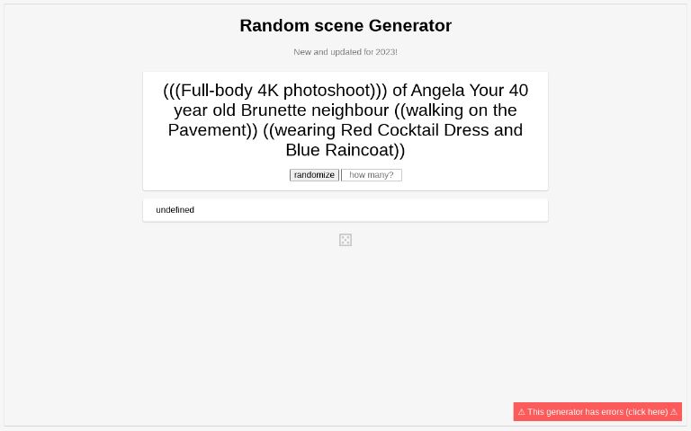 Random scene Generator