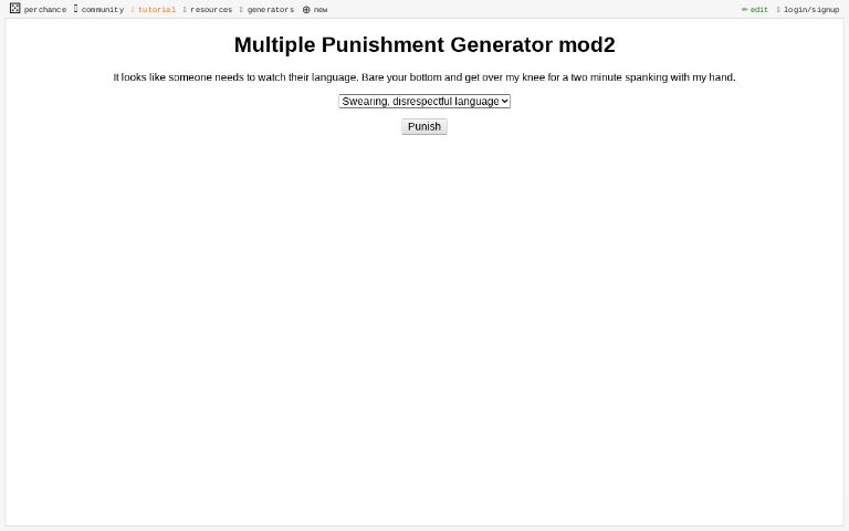 Multiple Punishment Generator mod2