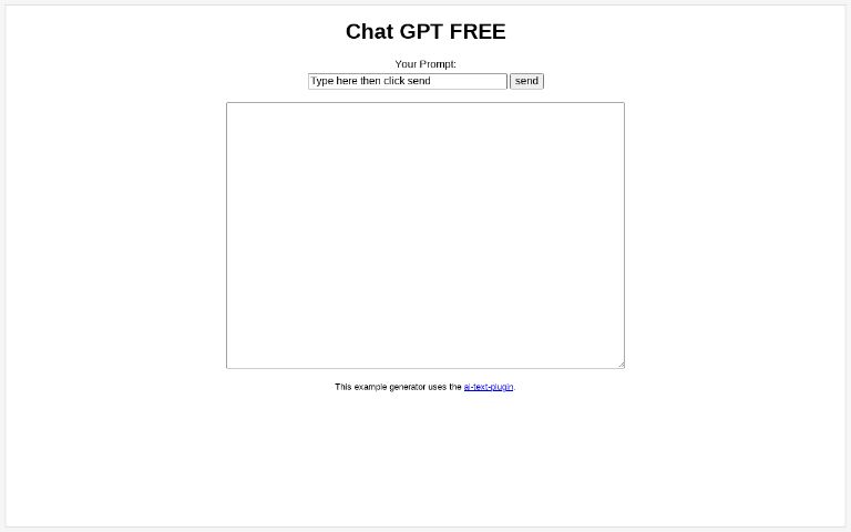 Chat GPT FREE