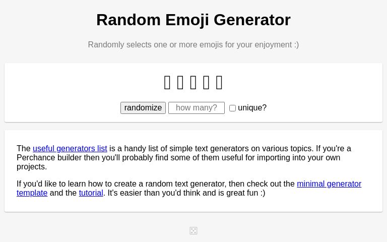 Random Emoji Generator