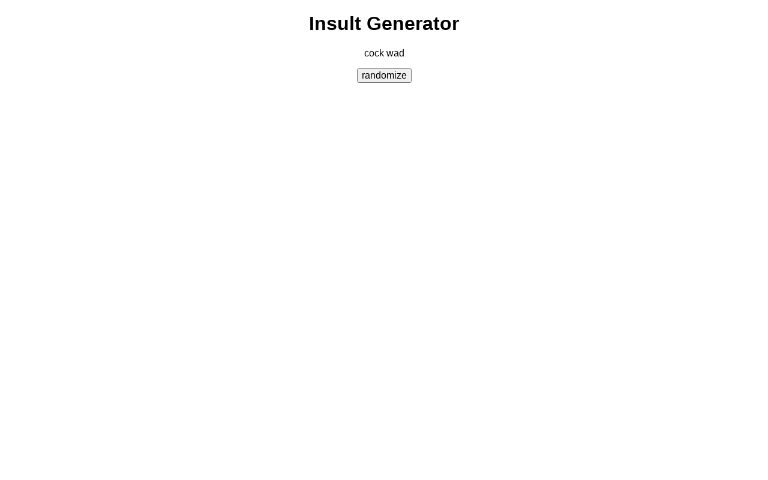 Insult Generator