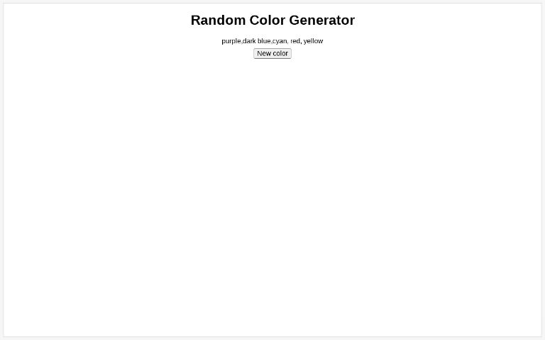 Random Color Generator