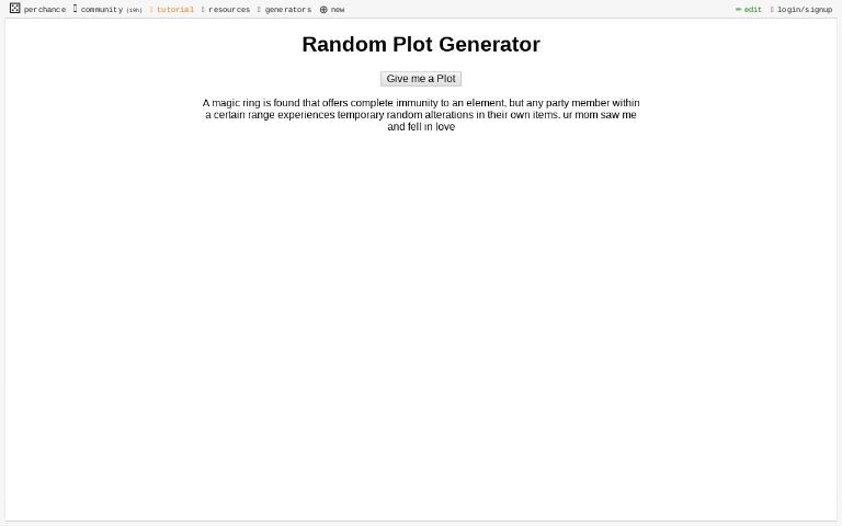 Random Plot Generator