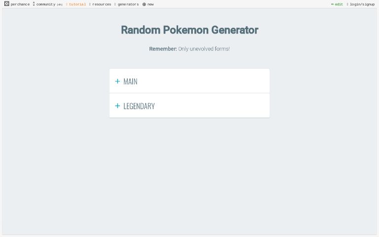 Random Pokemon Generator