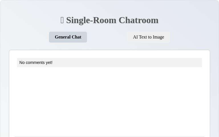 💬 Single-Room Chatroom ― Perchance Generator