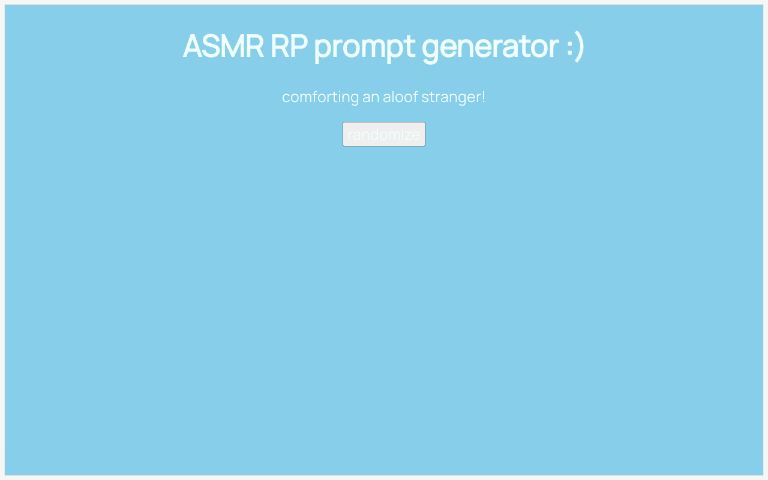 ASMR RP prompt generator :)