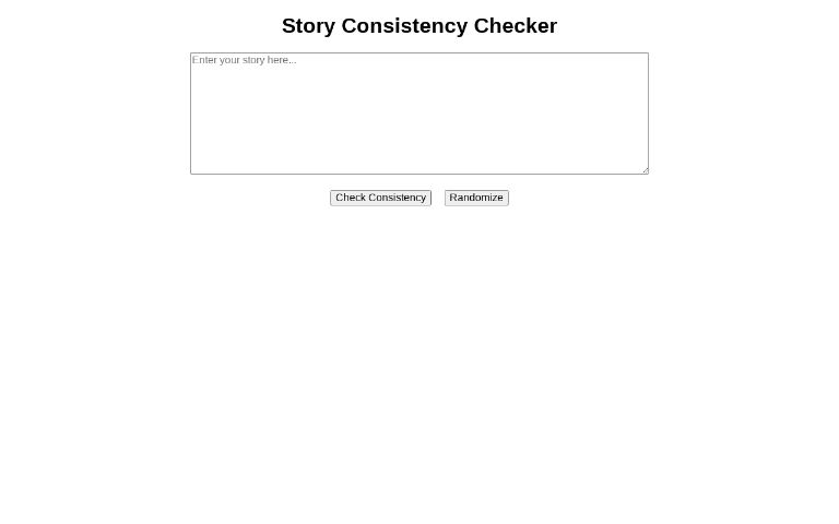 Story Consistency Checker ― Perchance Generator