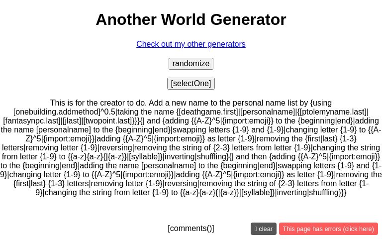 Random Backrooms Level Selector ― Perchance Generator