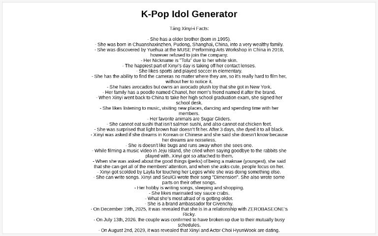 k-pop-idol-generator