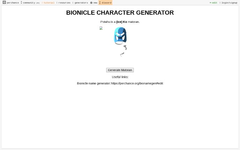 BIONICLE CHARACTER GENERATOR