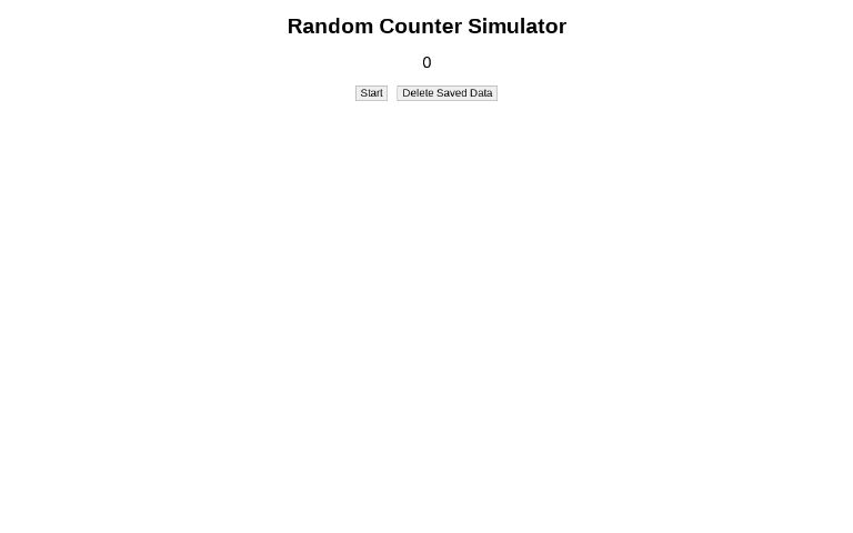 Random Counter Simulator ― Perchance Generator