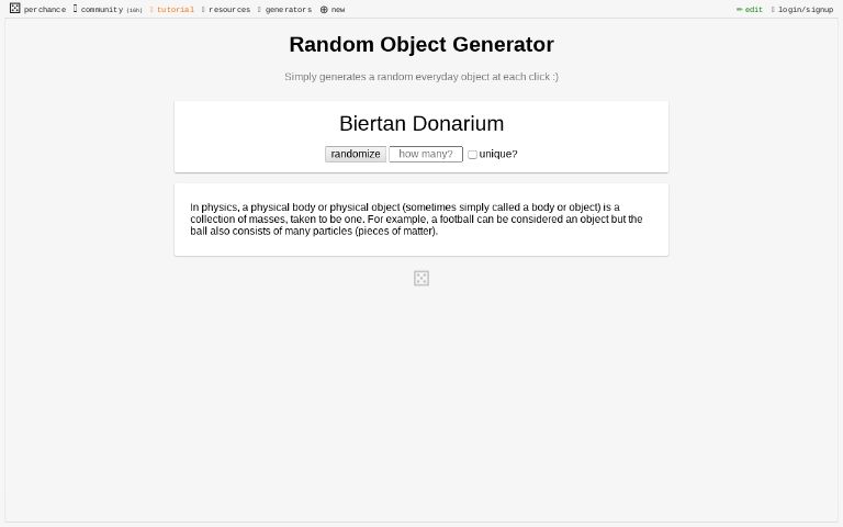 Random Object Generator