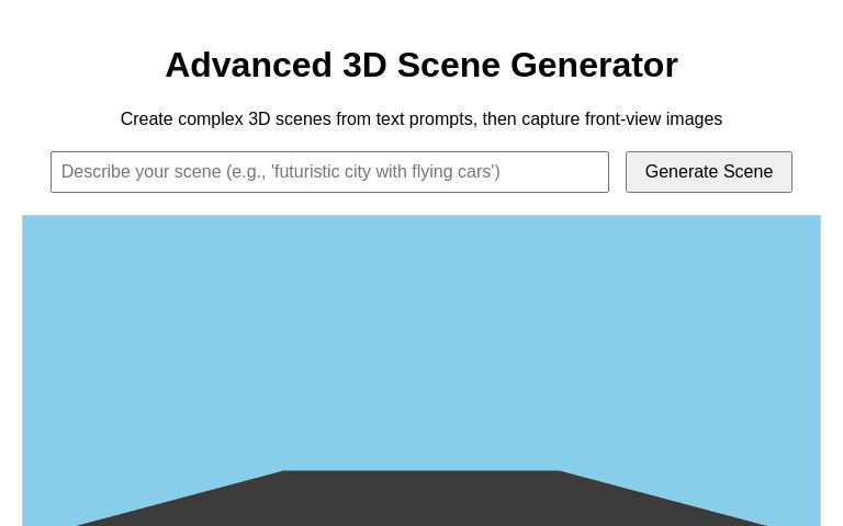 Advanced 3D Scene Generator