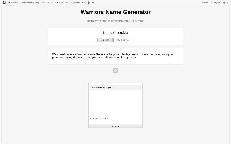 warriors-name-generator