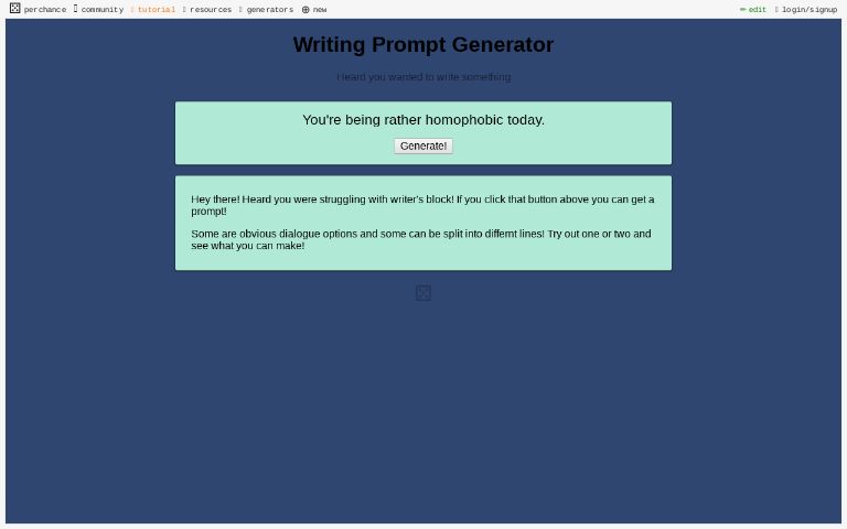 Writing deals prompt generator