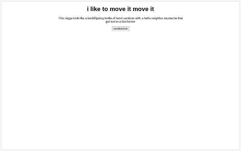 i-like-to-move-it-move-it-perchance-generator