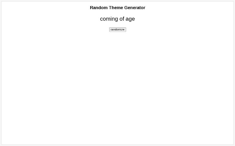 Random Theme Generator