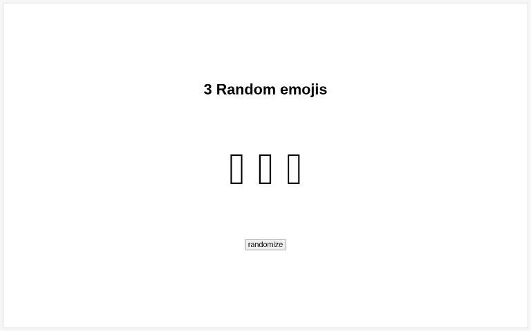 3 Random emojis ― Perchance Generator