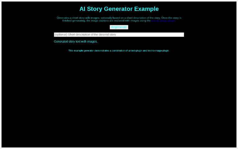 AI Story Generator Example