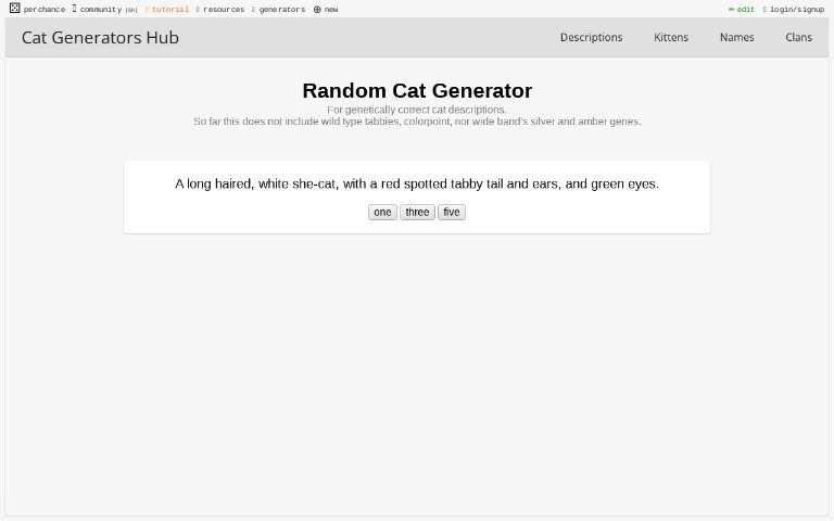 Random Cat Generator