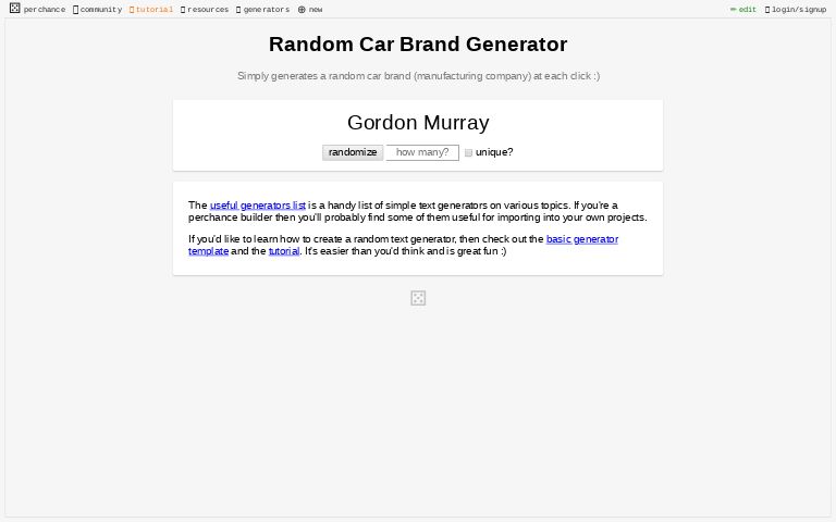 random-car-brand-generator