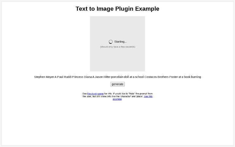 Text to Image Plugin Example ― Perchance Generator
