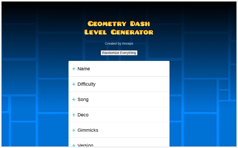 Geometry Dash Level Generator