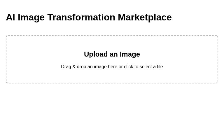 AI Image Transformation Marketplace ― Perchance Generator