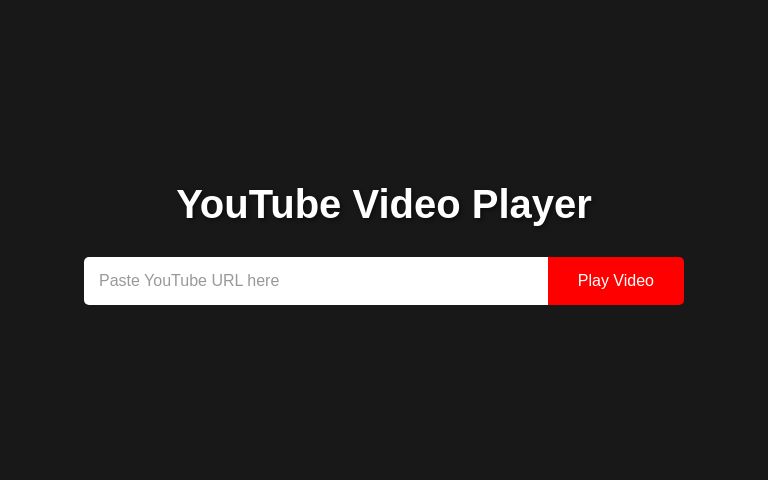 YouTube Video Player ― Perchance Generator