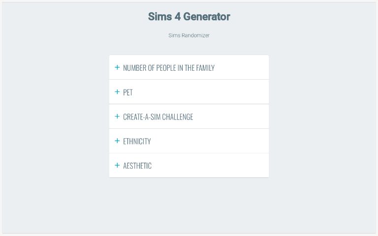 Sims 4 Generator