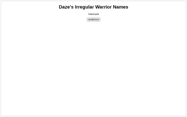 daze-s-irregular-warrior-names-perchance-generator