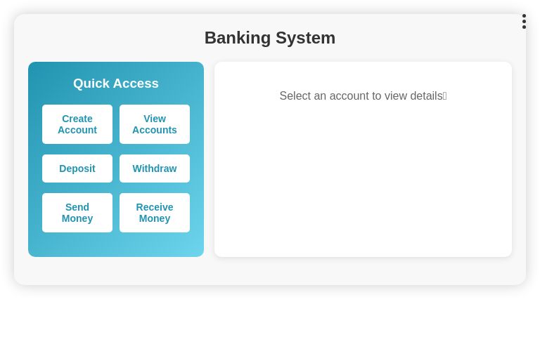 Banking System ― Perchance Generator