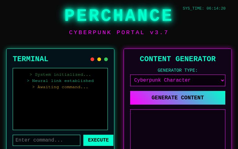 PERCHANCE ― Perchance Generator
