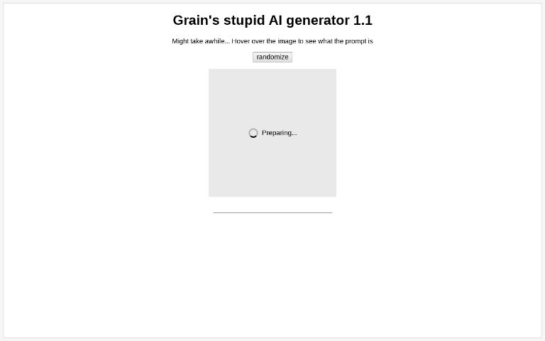 Grain's stupid AI generator 1.1