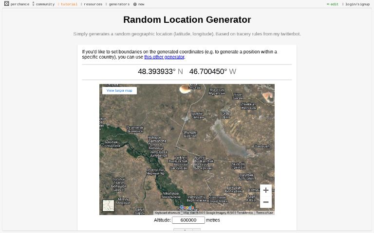 Random Place In Europe Generator