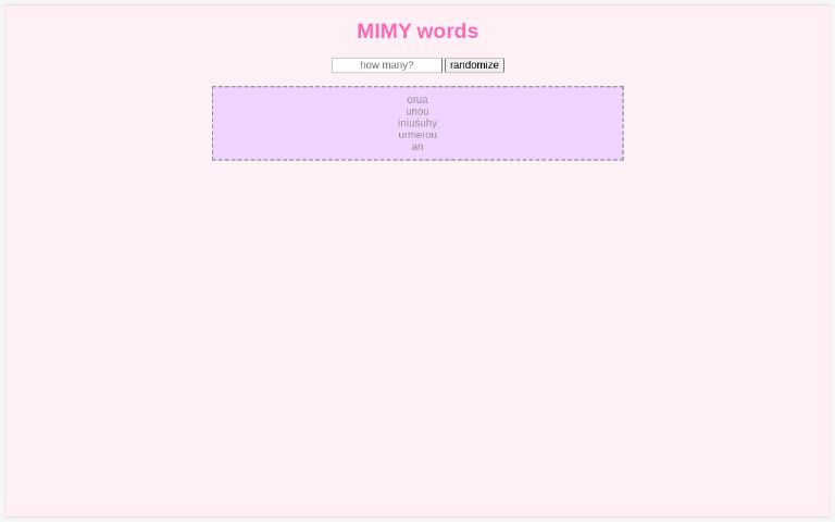 mimy-words-perchance-generator