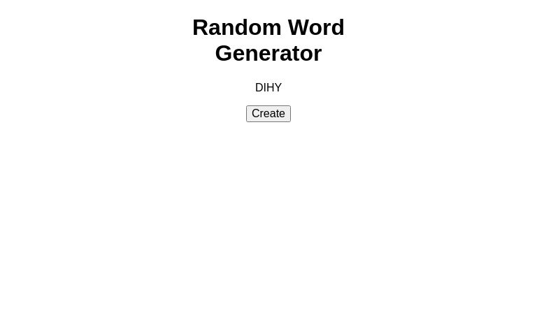 Random Word Generator