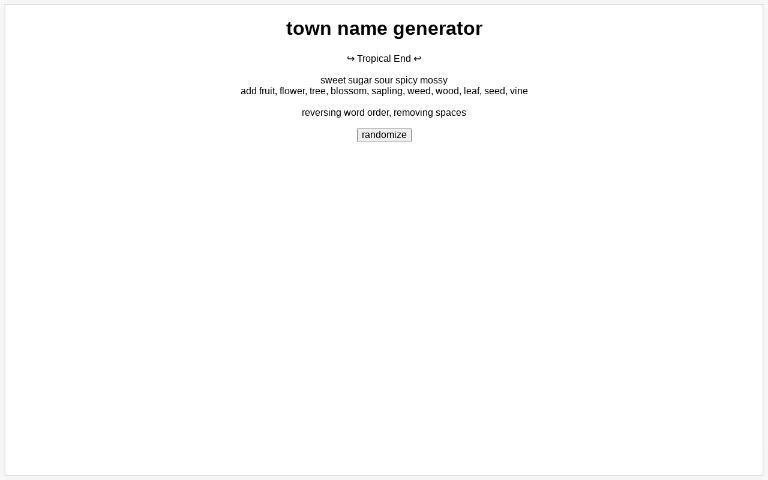 town-name-generator