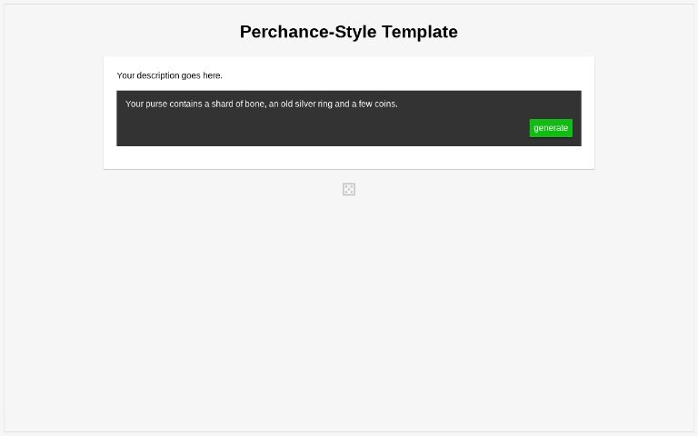 Perchance-Style Template ― Perchance Generator